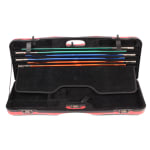 Negrini One Gun Two Barrels Med to High Rib Red Black Leather Trim and Handle Black Interior 1652LX-TUBE/5013