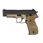 COMBAT, FDE Frame Finish, Chrome-lined Barrel, SLITE Night Sights, 1913 Picatinny Rail E26R-9-CBT