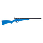 Savage Arms Rascal F-SR Single Shot Rimfire .22 LR 16.25" Heavy Bbl 1rd Synth AccuTrigger Black/Blue RH Full Bolt Action Rifle 13812 - Main Image