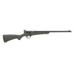 Savage Arms Rascal F-SR Single Shot Rimfire .22 LR 16.25" Heavy Bbl 1rd Synth AccuTrigger Black/Green RH Full Bolt Action Rifle 13813 - Main Image