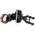 AXCEL Archery LANDSLYDE Slider Non-Dampened w/AccuStat II Scope Micro 5-Pins .019 Fiber Black Bow Sight ALND-N519-4BK