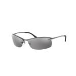 Ray-Ban Gunmetal Grey Mirror Gradient Silver Polar 0RB3183-0048263
