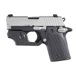 TACTICAL LASER, Two-Tone, SLITE Night Sights, Black Checkered Aluminum Grips, Ambi Laser Module 238-380-TL