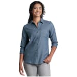 Kuhl Whisper Flannel Metal Blue Women's Size XS 8577-MTBL-W-XS