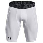 Under Armour Men's Heatgear Armour White/Black Long Shorts 1361602-10000 - Main Image