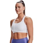 Under Armour Women's Crossback Mid Bra White/Halo Gray 1361034-10000 - Main Image