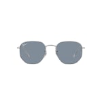Ray-Ban Hexagonal Silver Polar Blue 0RB3548N-0030254