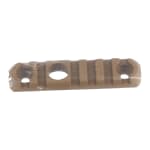 Accuracy International 80mm/3.15" Dark Earth Accessory Rail (FC AXSR M-LOK Rail Only, No Fixings) 100-17-000551DE - Main Image