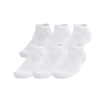 Under Armour Adult Unisex TC White/Black Low Socks 1386316-10000 - Main Image