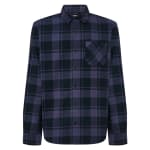 Oakley Men's Black/Graphite/Amethyst Lifestyle Podium Plaid Ls Flannel FOA402573-9QX - Main Image