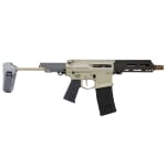 Q, LLC. Honey Badger .300 BLK 7" 1:5" Gray Pistol w/Brace HB-300BLK-7IN-PISTOL