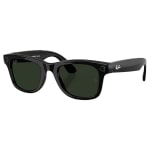 Ray-Ban Meta Wayfarer L Shiny Black Transitions Graphite Green 0RW4012-601/1M-53