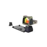 Trijicon Dual Defense Kit FDE RMRType 2 with M17/18 Mount w/Integrated noTritium Optic Height Sights RM06-C-700815