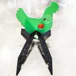 Precision Targets 3/8" Life-Size Chicken w/Reactive Vitals & Stand 3-8-LSCRVS