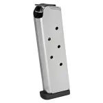 Springfield Armory 1911-A1 .45 ACP 7rd Stainless Steel Magazine w/Slam Pad PI6085 - Main Image
