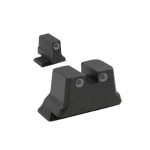 Meprolight USA Tru-Dot Green Tritium S&W C.O.R.E. Optics Ready White Rings Front & Rear Fixed Sights 117903101 - Main Image