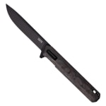 Tekto F2 Bravo Black D2 Blade Forged Red Carbon Black Titanium Accents Fine Edge Folding Knife F2R-CCRD-D2BK1-A1 - Main Image