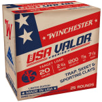 Winchester 20ga 2.75" #7.5 USA Valor LS 7/8oz Shells Case of 250 USAV207