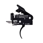 TriggerTech Gas Gun Duty MPX Two-Stage Traditional Curved 3.5 lbs PVD Black Trigger AHX-TDB-33-NNC