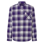 Oakley Men's Deep Amethyst/Mist Lifestyle Podium Plaid Ls Flannel FOA402573-9MX - Main Image