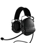Sordin T2 CC Black Textile Memory Foam Headband Black Cups Hearing Protector 304004-11P - Main Image