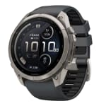 Garmin Fenix 9 Pro 51mm Titanium Smartwatch w/ inReach, AMOLED Display, Graphite-Black Silicone Band 010-04337-20 - Main Image