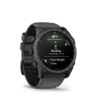 Garmin Tactix 8-51mm AMOLED Sapphire Applied Ballistics Ultralight Solver Cerakote Coating Slate Gray/Black Silicone Band Smartwatch 010-04553-00