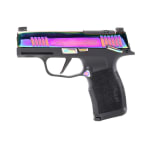 Sig Sauer P365X Rainbow 9mm 3.1" Bbl Optic Ready Manual Safety Pistol w/(2) 12rd Mags, XRAY3 & Rainbow Titanium Slide 365X-9-RBT-MS