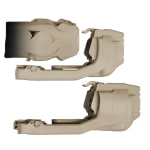 Strategic Sciences 5.56 NATO 1/2x28 Multi-Functional Muzzle Device Kit w/Regular & Ext. Suppressor Devices, 0.7" OTB, FDE MFMD-5.56-0.7-KIT-1/2X28-FDE - Main Image