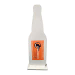 Precision Targets 2.5"x9"x3/8" Beer Bottle Knockover Target w/2"x3" Base BBKOT