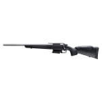 Tikka T3X Ctr Stainless Steel 6.5 PRC NS 24 BBL 1:1/8 5/8x24 TPI LH 4RD Synth FIX CHK / Black J04087