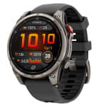 Garmin fenix 8 Pro 47 mm AMOLED Sapphire Titanium w/Graphite/Black Silicone Band GPS Smartwatch 010-03198-10
