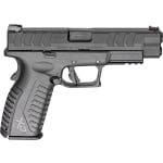 Springfield Armory XD(M) Elite 9mm 4.5" Bbl Black Optic Ready CA Compliant Handgun w/ Fiber Optic Sights, TacRack RS, 2x10rd Mags XDME9459BOSPCA - Main Image