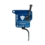 TriggerTech Rem 700 Rough Diamond Trigger - Left Hand, Black Flat Lever, No Bolt Release Black R7L-SAB-02-TNF