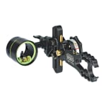 HHA Tetra Max RYZ 2510 w/.010 2-pin 1-5/8" Scope Green Top Pin & Yellow 2nd Pin LH RYZMX-2510-GYEL LH