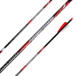 Black Eagle 17/64" Factory Fletched Arrow Rampage 2.5" Shield Cut 6 Pk .003"-250 33829