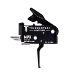 TriggerTech Gas Gun Duty MPX Two-Stage Straight Flat 3.5 lbs PVD Black Trigger AHX-TDB-33-NNF