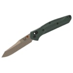 Benchmade Osborne AXIS Reverse Tanto Taiga Green Aluminum Knife 940FE-2601