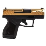 Taurus GX4 9mm BK/PVD Gold 3.0" Bbl Pistol w/(2) 10rd Mags 1-GX4M931-10G