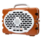 Turtlebox GameDay Series 2.0 Original Outdoor Bluetooth Speaker w/Party Mode, Waterproof, 25hr Battery, Burnt Orange/White TB-ORIG-G3-BTORG-WHT-WHT-2 - Main Image
