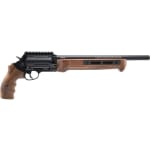Taurus JUDGE Home Defender 45 COLT/.410 GA Black 13'' Bbl 5 rd WOOD Grip w/ Pic Rail 2-JHD441013MAG-W - Main Image