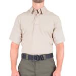 First Tactical Men's V2 Pro Performance Short Sleeve Shirt Khaki 112012-055 - Main Image