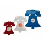 Precision Targets AR500 Liberty Bell Bundle 3 Pack 1 of each Size, 1/4" Thick Steel Target OOE3X1-4LBB-AR500 - Main Image