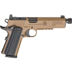 Springfield Armory 1911 Operator .45 ACP 5" Threaded Bbl Coyote Brown Handgun w/ AOS Plate, U-Notch Tritium Sights, 2x8rd Mags POT9230CBAOS - Main Image