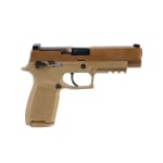 Sig Sauer M17 MA Compliant 9mm 4.7" Bbl Striker Manual Safety Rail Siglite Modular Polymer Grip Coyote Pistol w/(3) 10rd Mags M17-9-CSS-MS-MA - Main Image