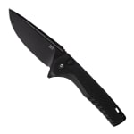 Tekto F3 Charlie Black D2 Blade Black G10 Handle Black Accents Drop Lock Fine Edge Folding Knife F3R-G1BK-D2BK1-A1 - Main Image