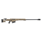 Barrett MRADELR .416 Barrett 30" Heavy 1:12" Bbl QDL Muzzle Brake FDE Cerakote Rifle w/(2) 5rd Mags, Bag Rider, (1) Acc Rail, & Carrying Case 19985