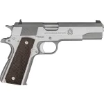 Springfield Armory 1911 Mil-Spec .45 ACP 5" Bbl Stainless Handgun w/ Fixed 3-Dot Sights, 1x7rd Mag PBD9151L - Main Image