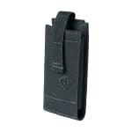 First Tactical Tactix Media Medium 500D Nylon Black Pouch 2.5x5.25x.75"" w/ 2 Hooked Lynx Attachments 180018-019-1SZ - Main Image