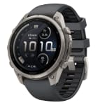 Garmin Fenix 9 Pro 47mm Titanium Smartwatch w/ inReach, AMOLED Display, Graphite-Black Silicone Band 010-04336-20 - Main Image